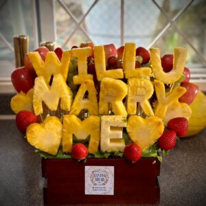 WILL U MARRY ME EDIBLE ARRANGEMENT