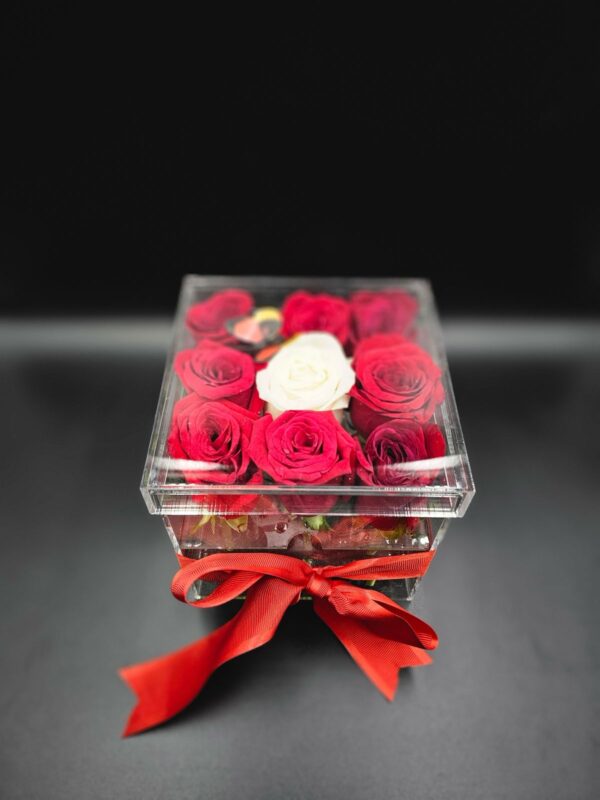 9 Acrylic Rose Box