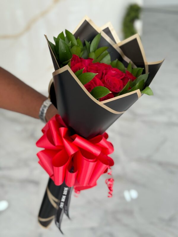 12 Rose Gift Wrapped - Image 3