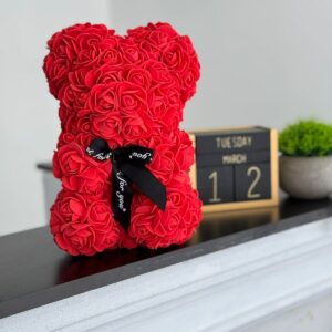 Rose Bear 9"