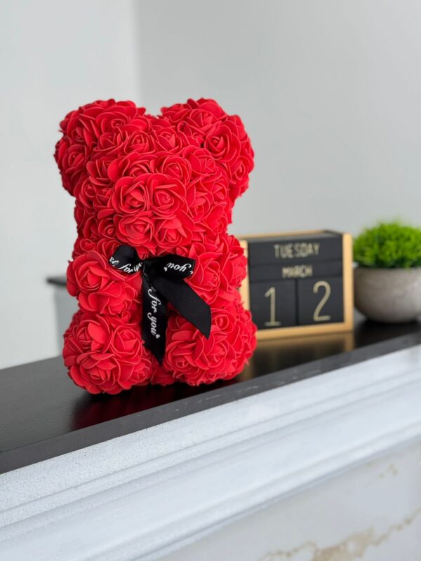 Rose Bear 9"