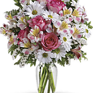 WHAT A TREAT BOUQUET WITH ROSES