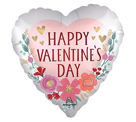 HVD 18" Satin Romantic Flowers