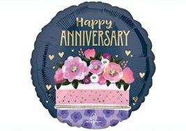 ANN 9" Happy Anniversary Cake