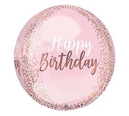 Hbd 16" PKG Orbz Blush