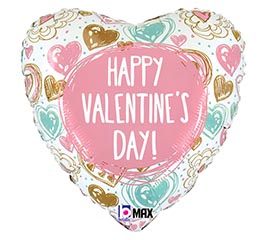 HVD 18" Valentine Doodles