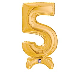 Num 25" PKG Standups 5 Gold