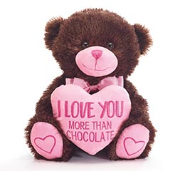 PLUSH 10" I LOVE YOU MORE THAN CHOCOLATE