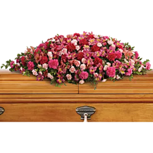 A Life Loved Casket Spray