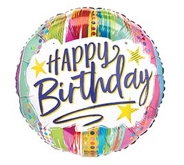 HBD17" PKG Painted Stripes