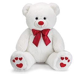 Plush 35" White Bear