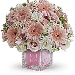 Baby's First Block by Teleflora - Pink