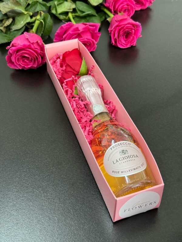 Wine and 1 Rose Box